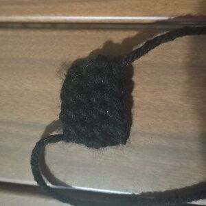 Black Crochet Square Accessory